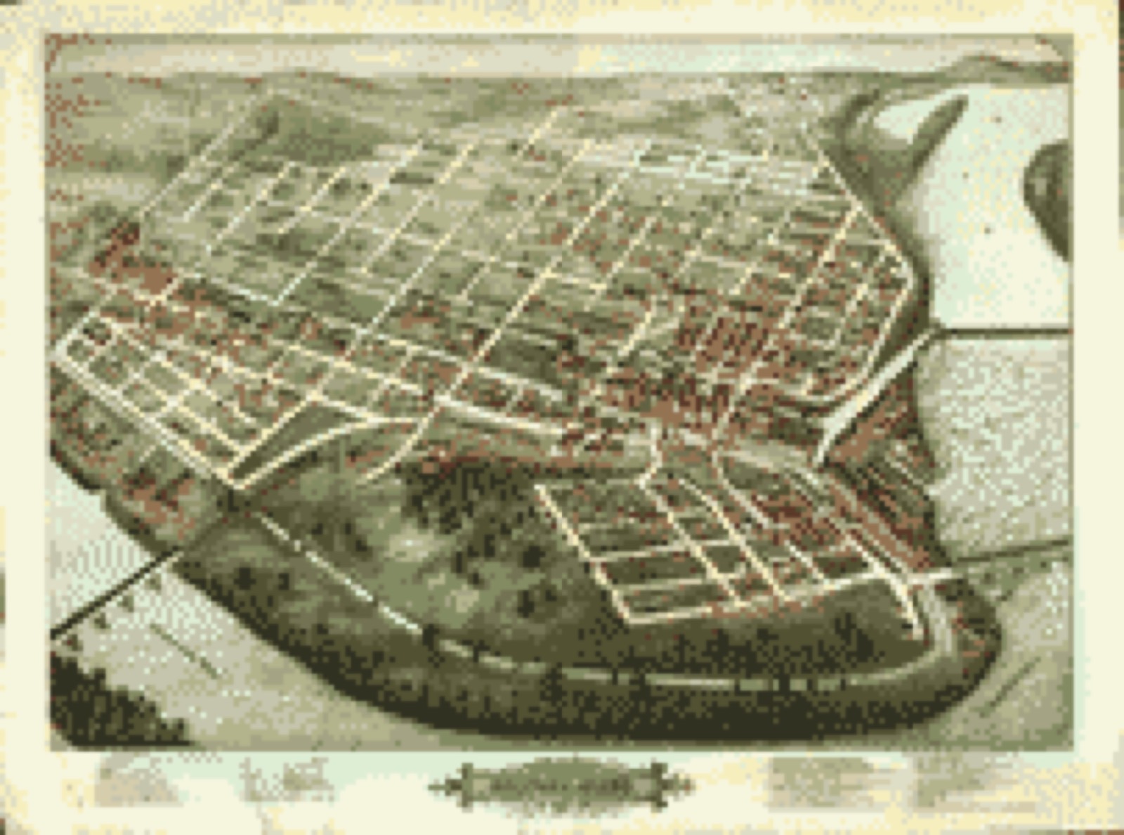 Bird's-eye view, 1877 - Bird's eye view of Holyoke, Mass. : 1877