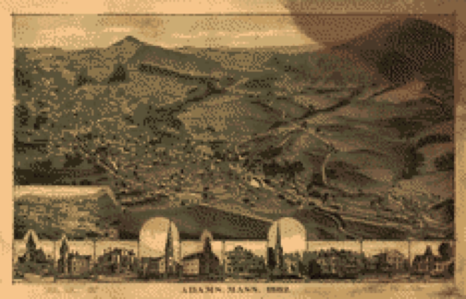 Bird's-eye view, 1882 - Adams, Mass. : 1882
