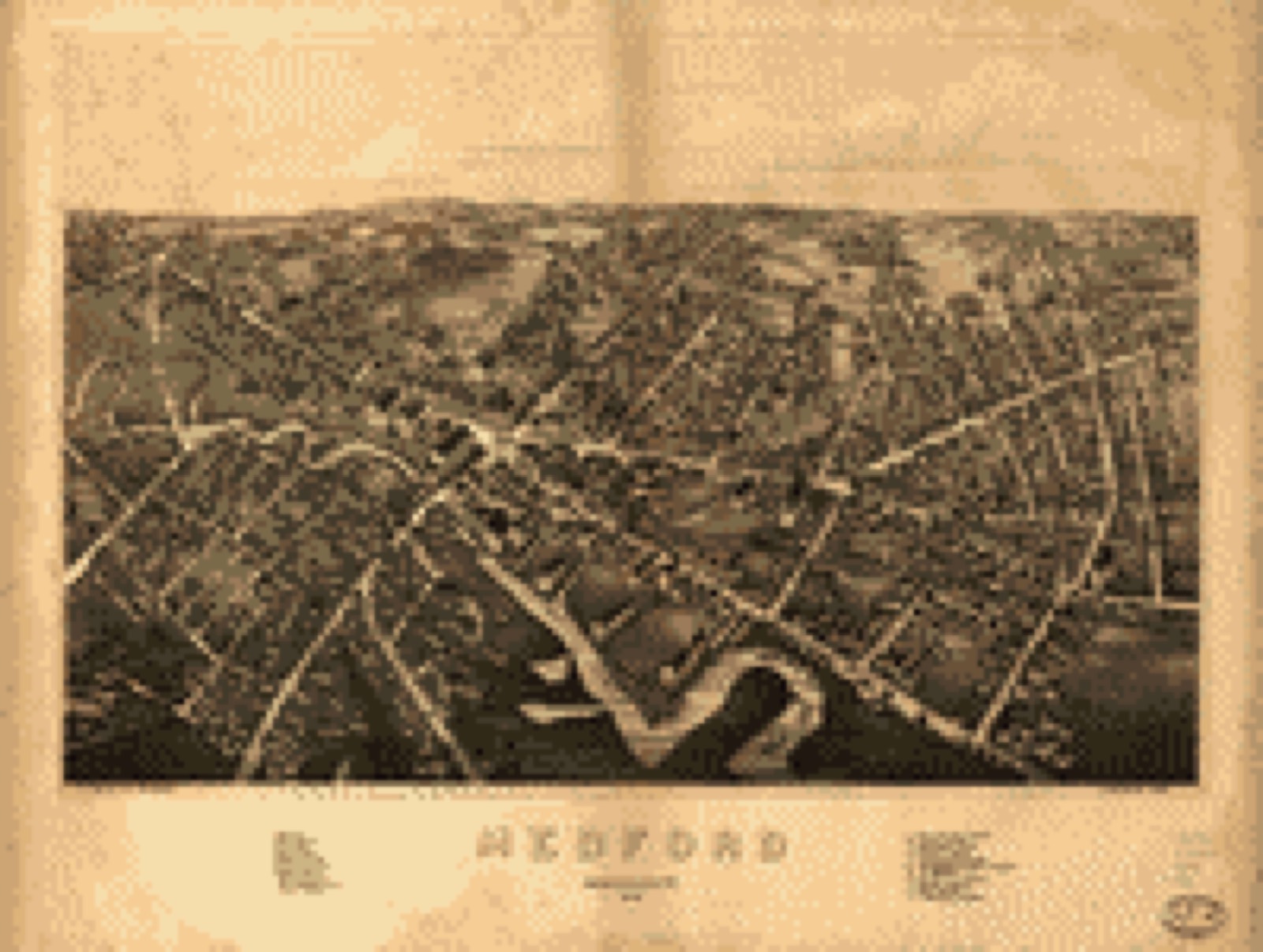 Bird's-eye view, 1880 - Medford, Massachusetts : 1880