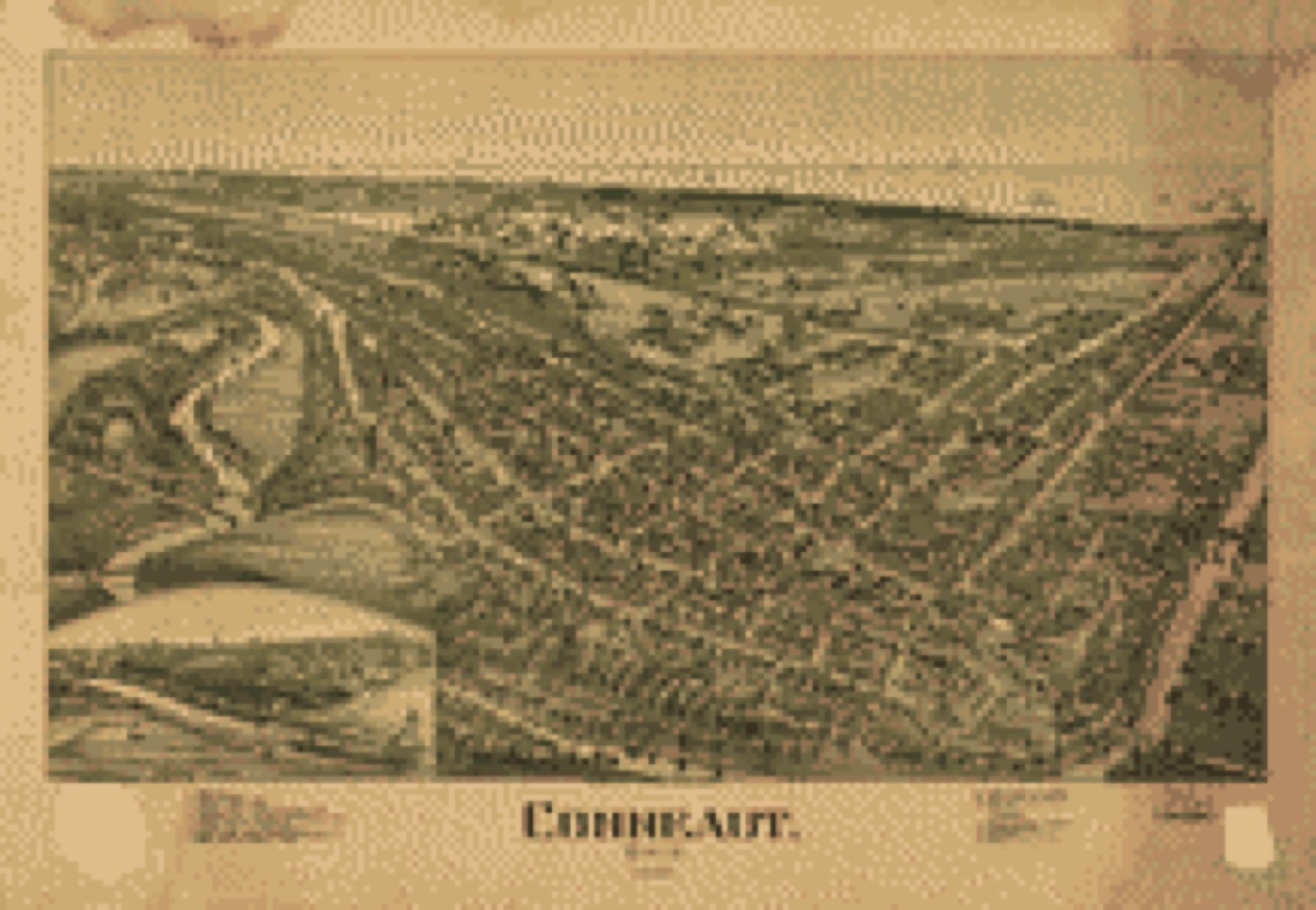 Bird's-eye view, 1896 - Conneaut, Ohio 1896