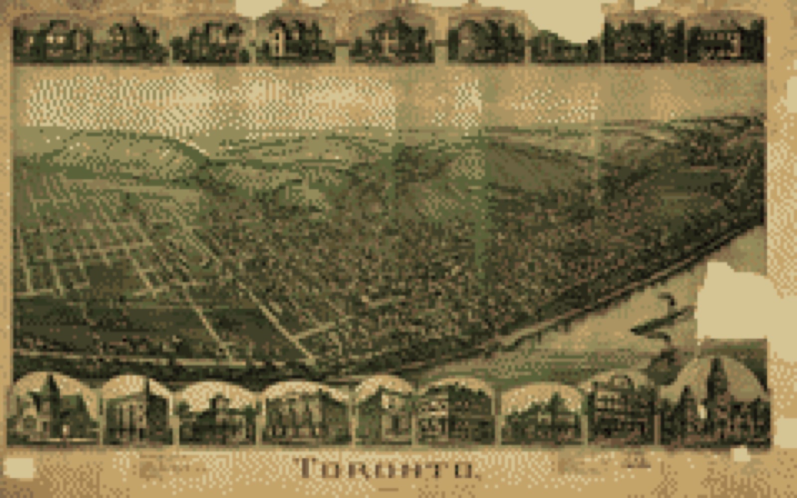 Bird's-eye view, 1899 - Toronto, Ohio 1899