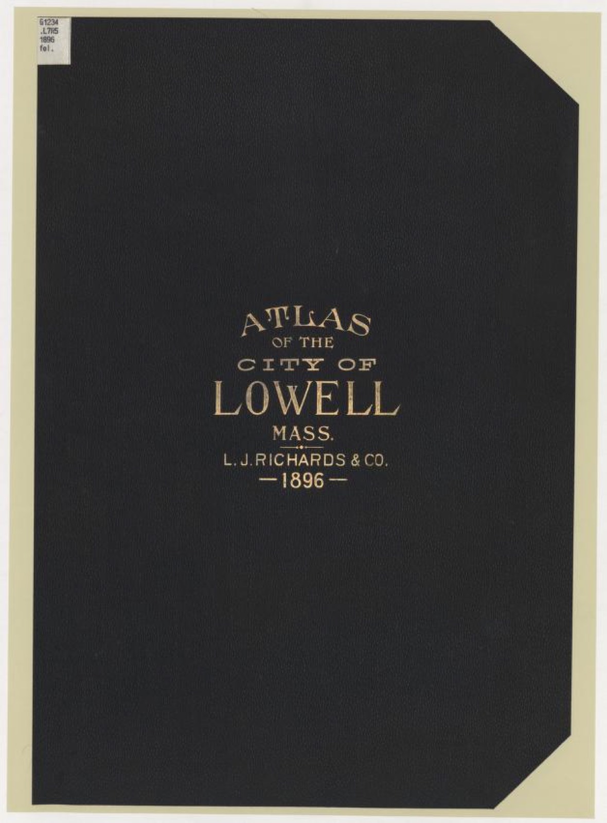 Land ownership map, 1896 - Atlas of the city of Lowell Massachusetts