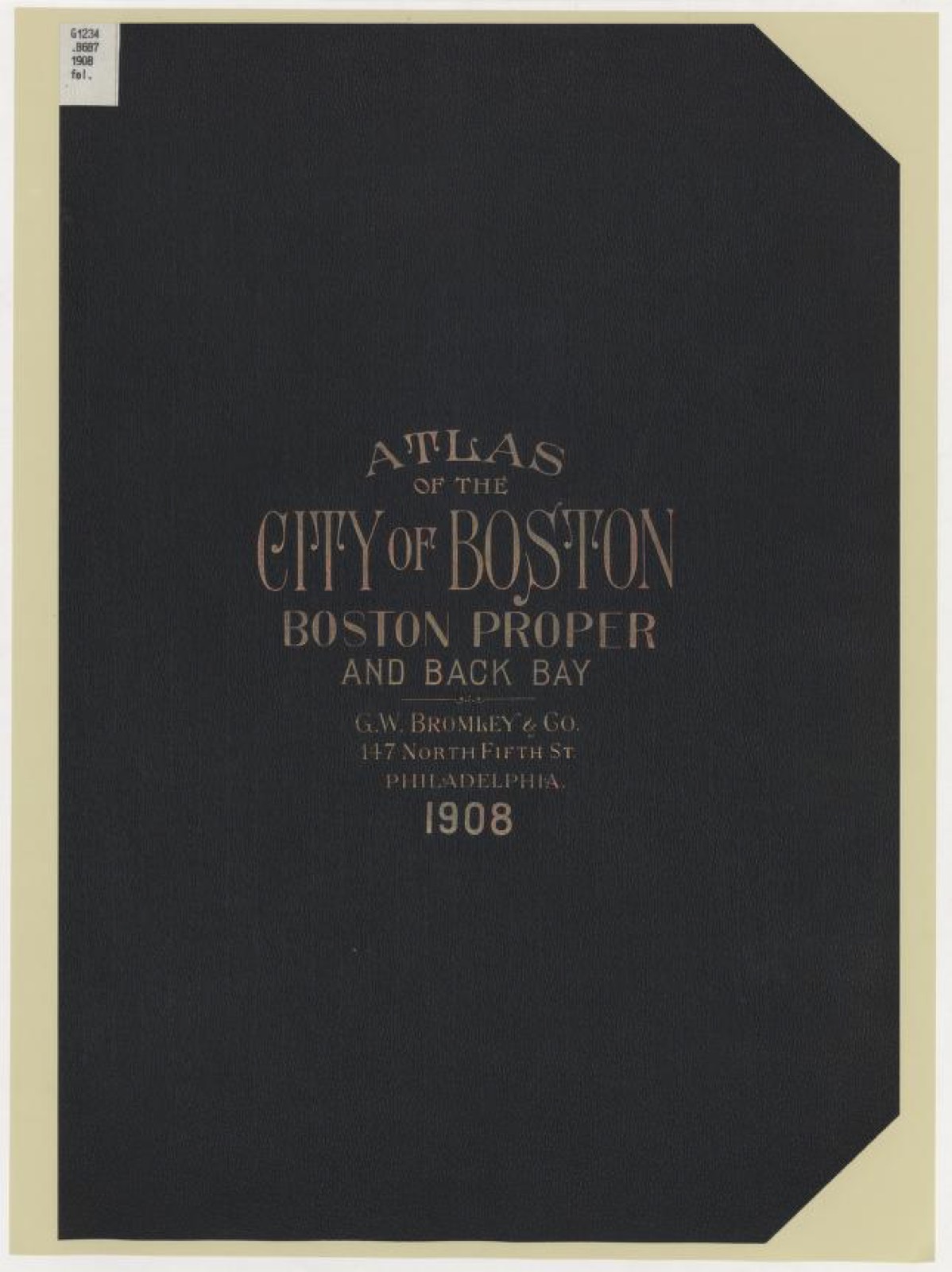 Land ownership map, 1908 - Atlas of the city of Boston, Boston proper and Back Bay,