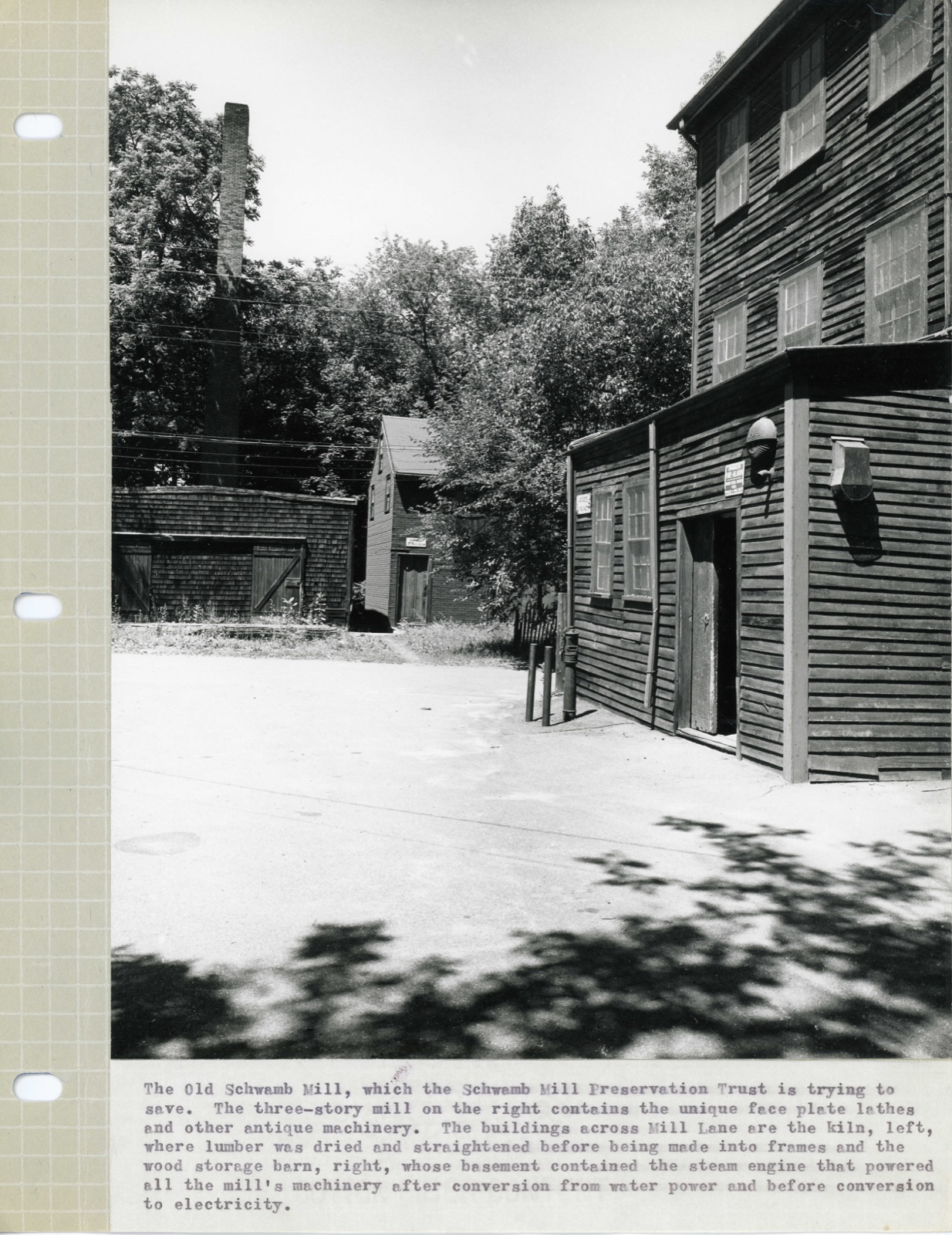 Old Schwamb Mill, photograph from the federal nomination
