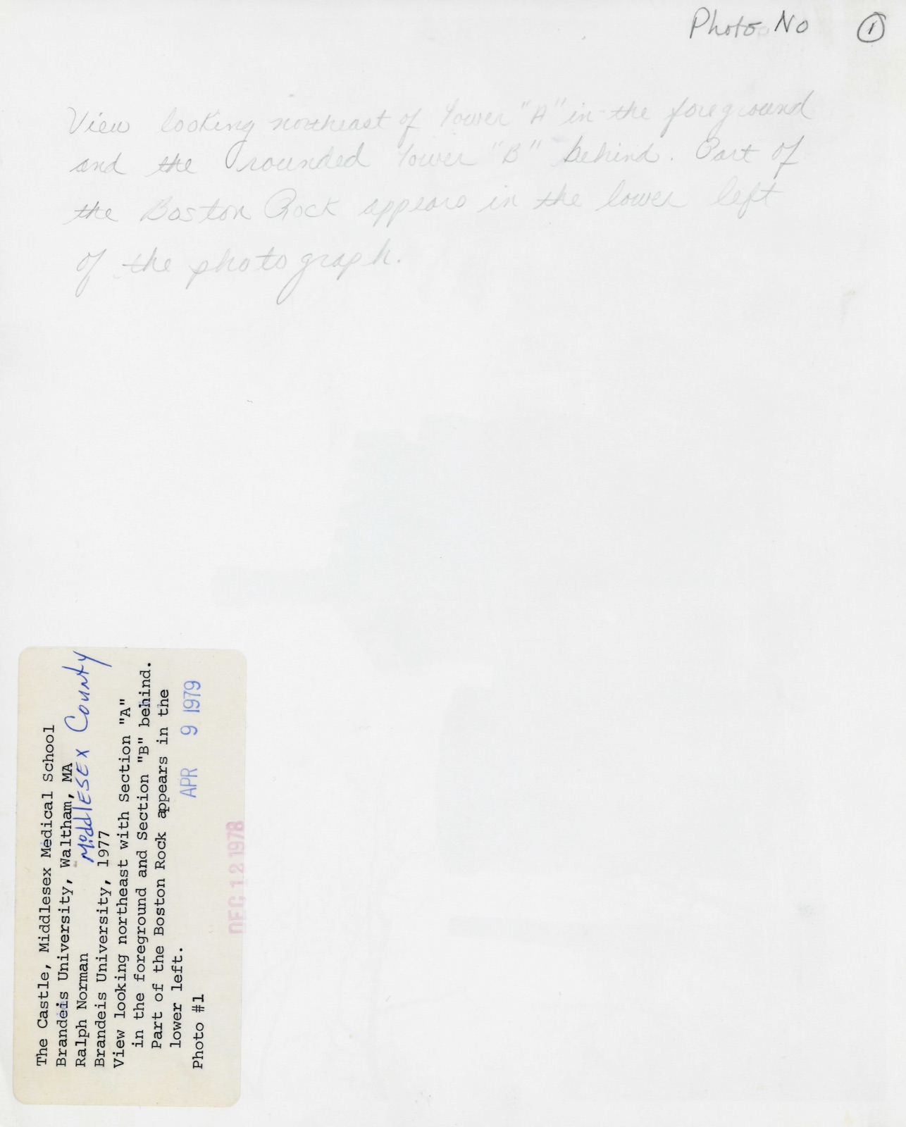 Castle, The, photograph from the federal nomination