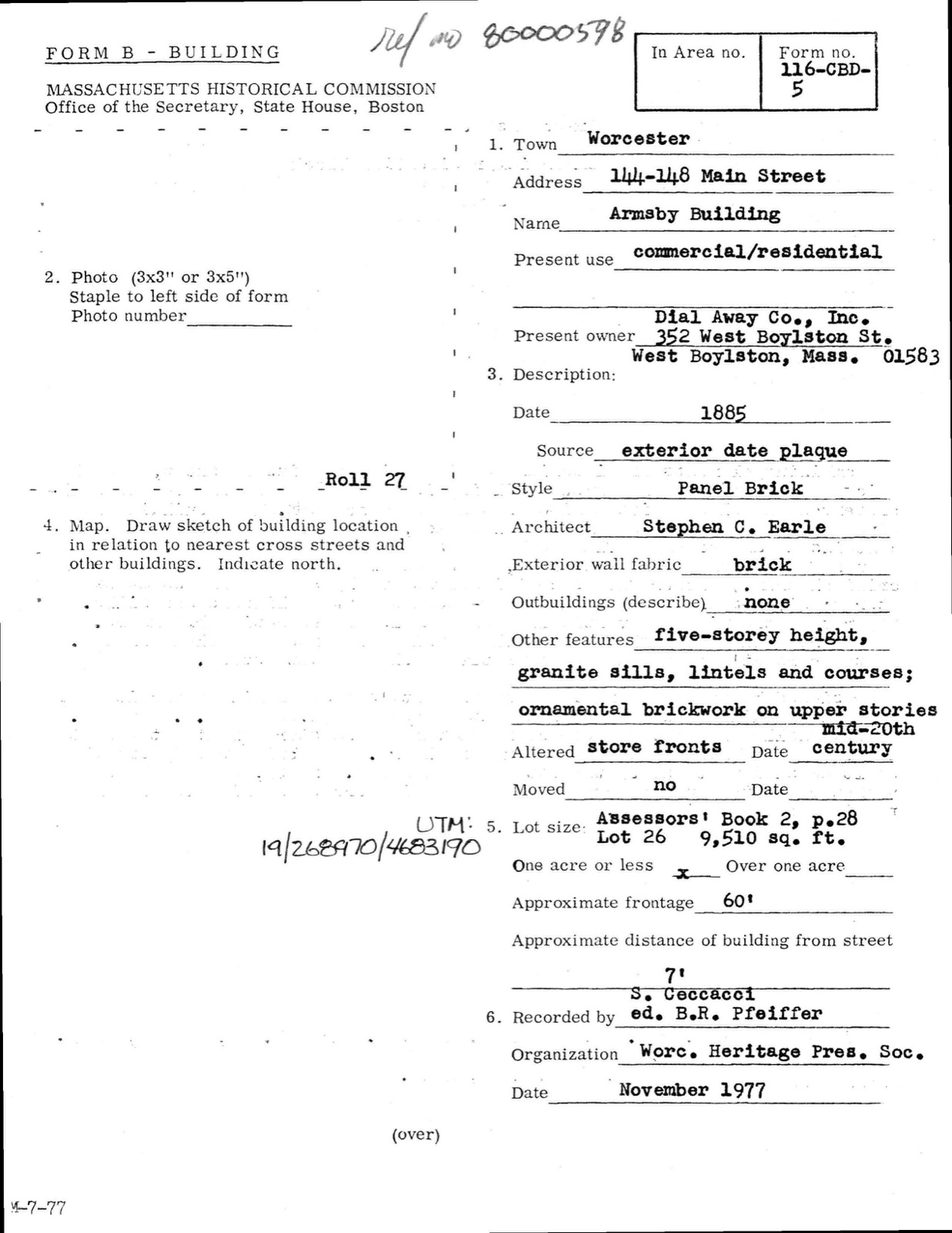 Armsby Block, photograph from the federal nomination