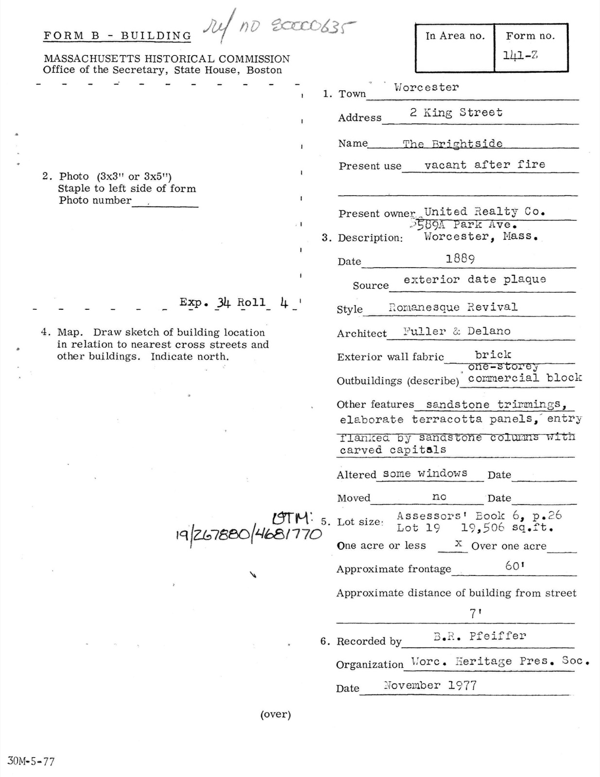 Brightside Apartments, photograph from the federal nomination