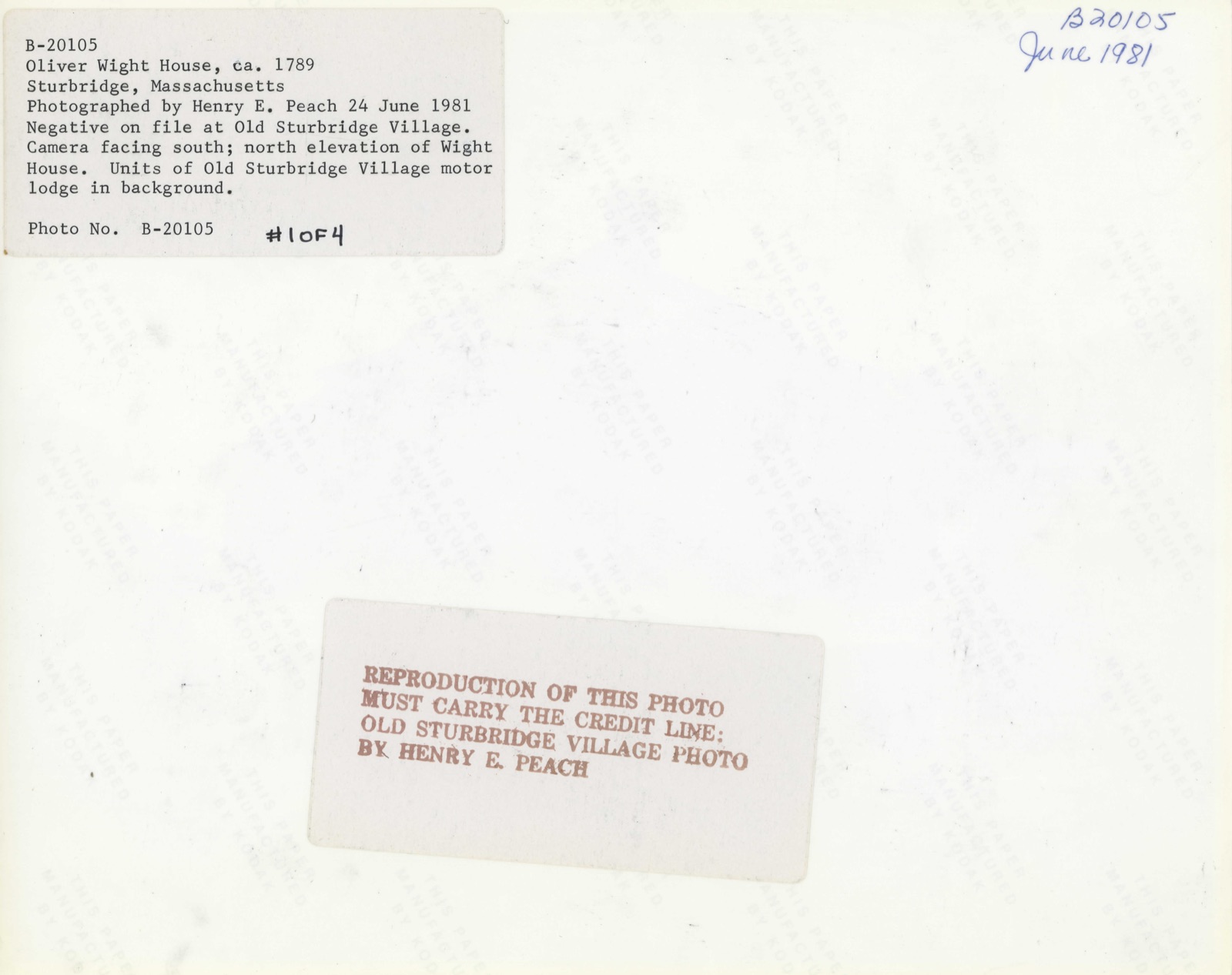 Wight, Oliver, House, photograph from the federal nomination