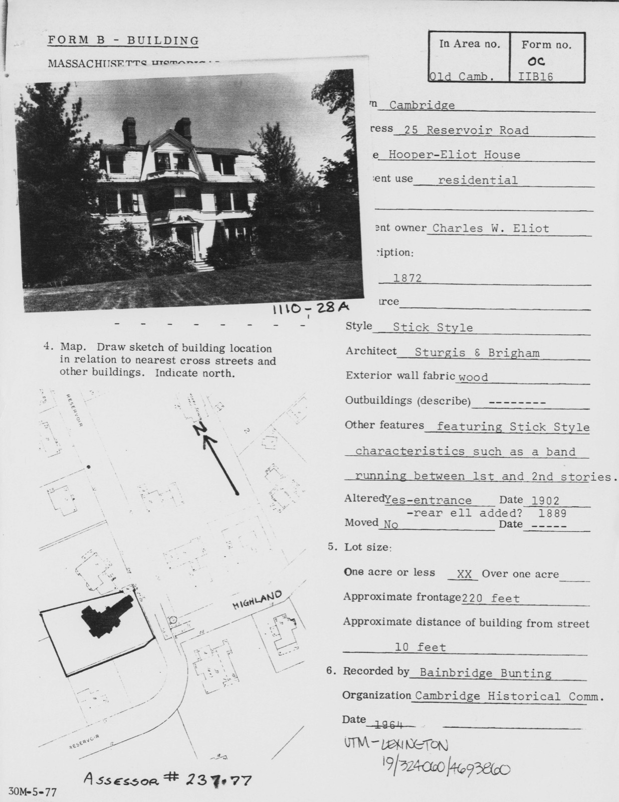 Hooper-Eliot House, photograph from the federal nomination