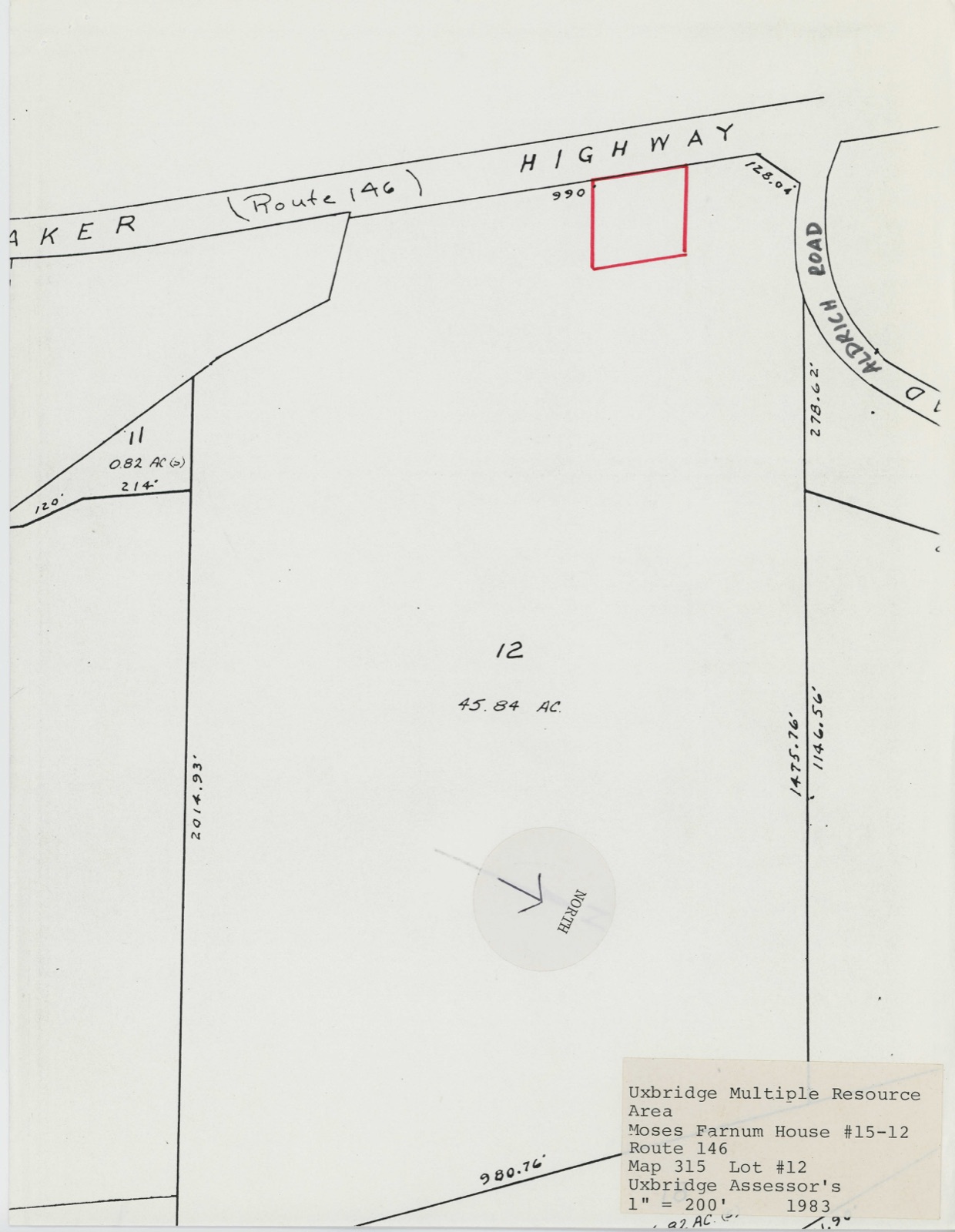 Farnum, Moses, House, photograph from the federal nomination
