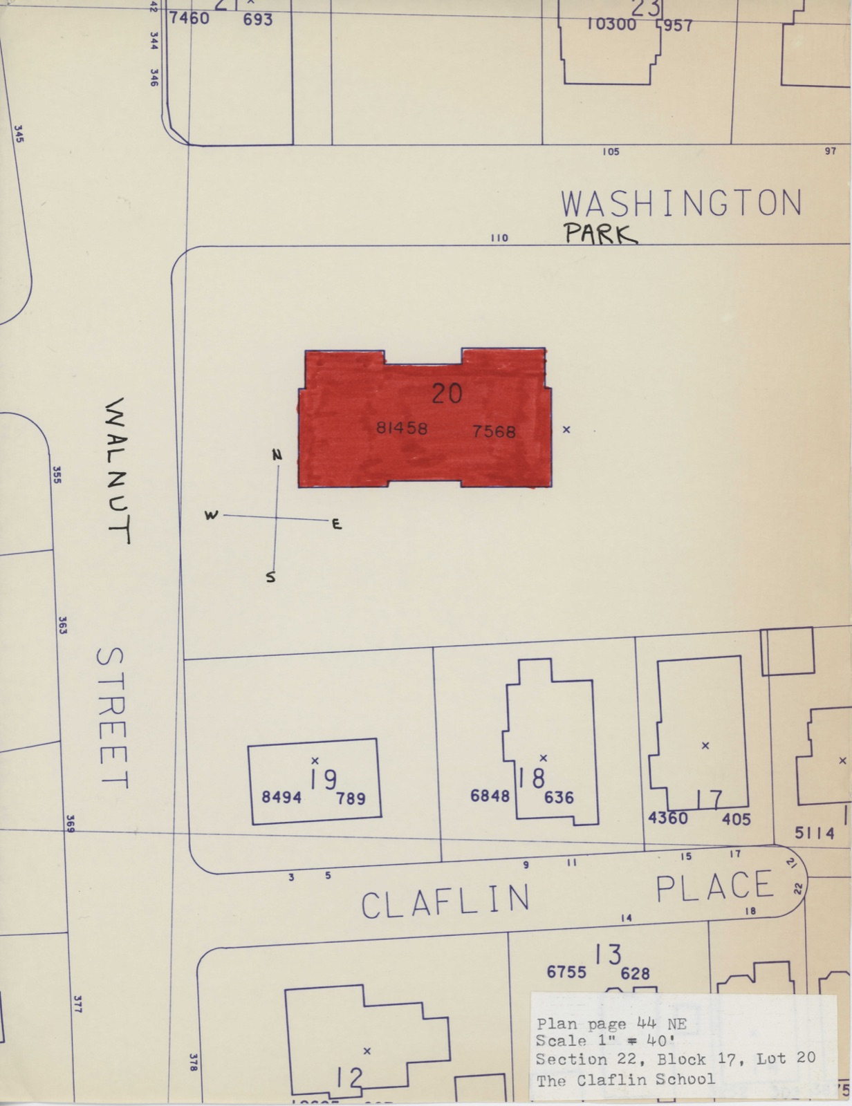 Claflin School, photograph from the federal nomination