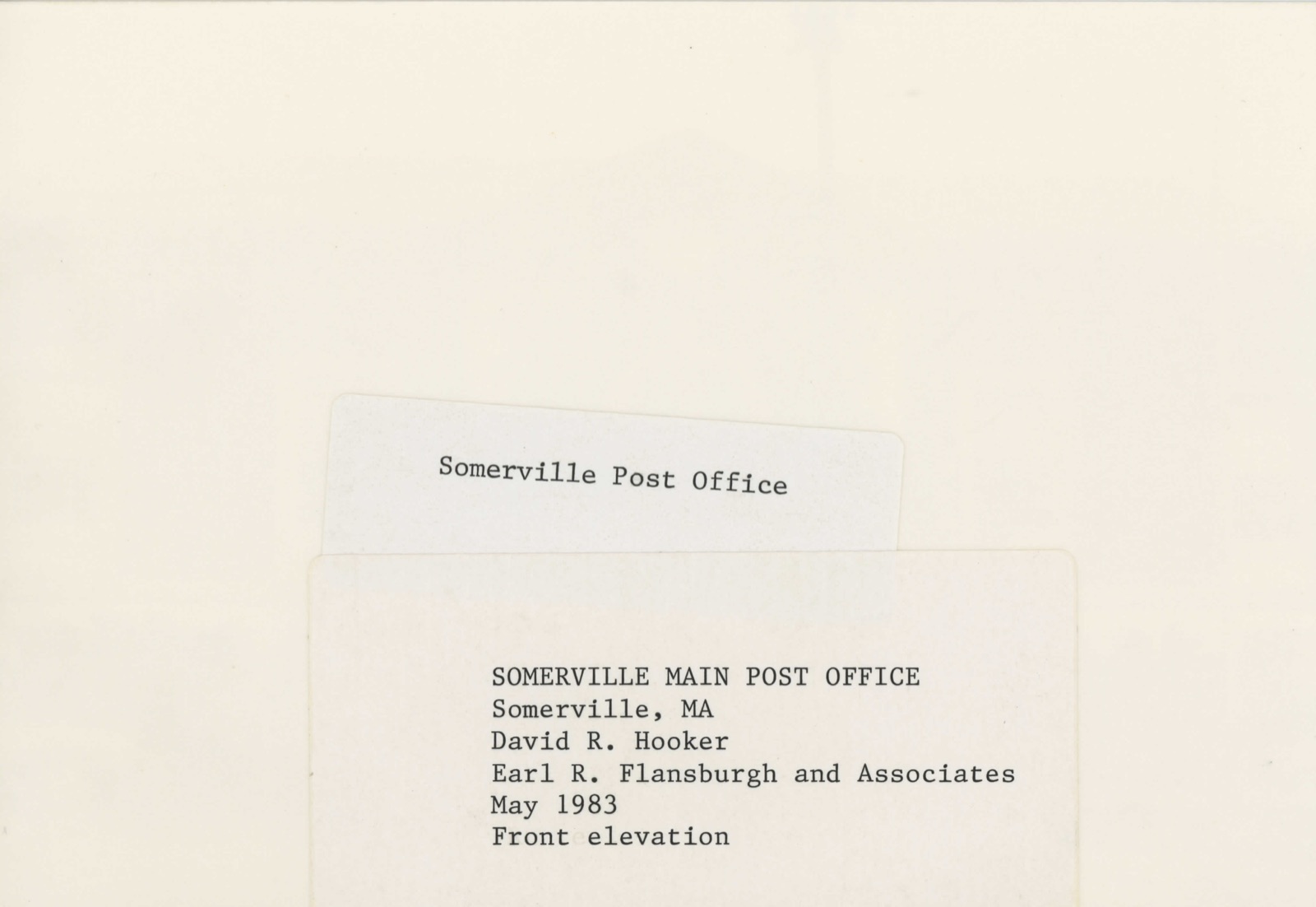 US Post Office--Somerville Main, photograph from the federal nomination