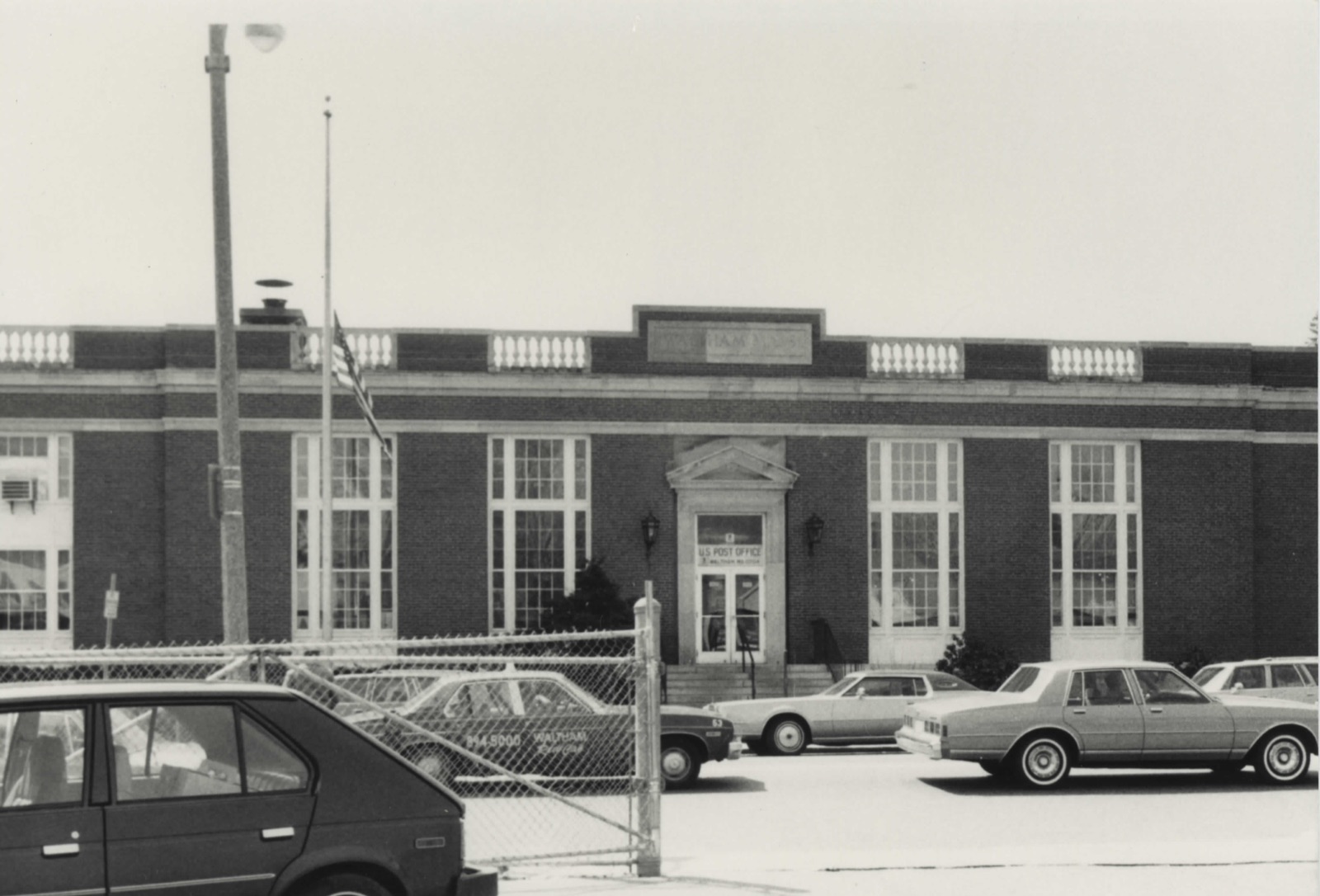 US Post Office--Waltham Main, photograph from the federal nomination
