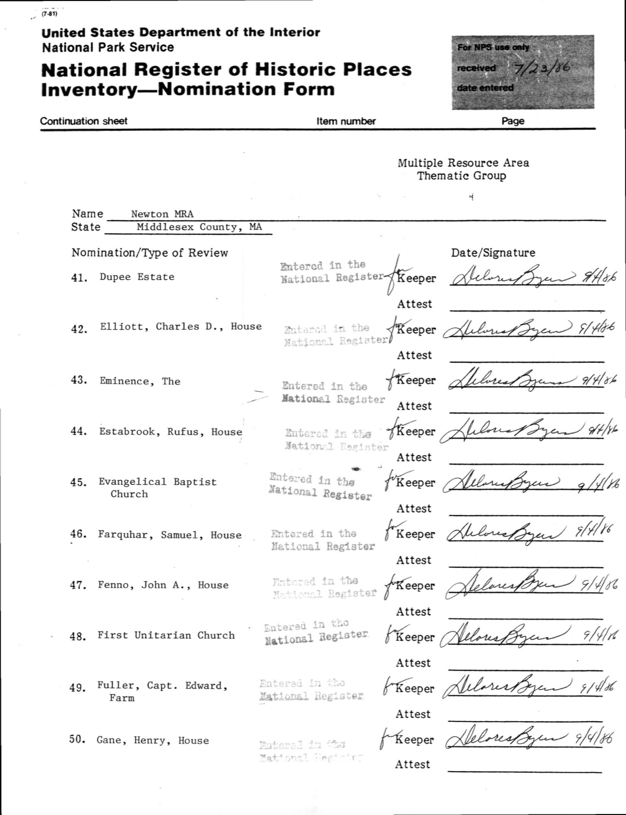 Gane, Henry, House, photograph from the federal nomination