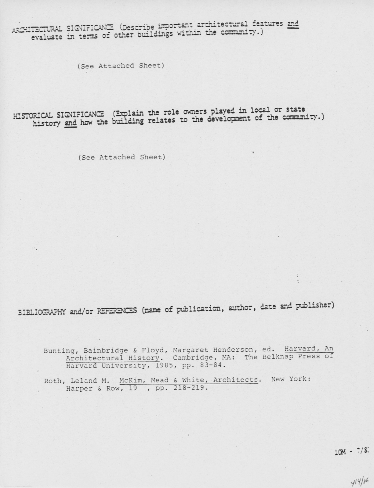 Harvard Union, photograph from the federal nomination