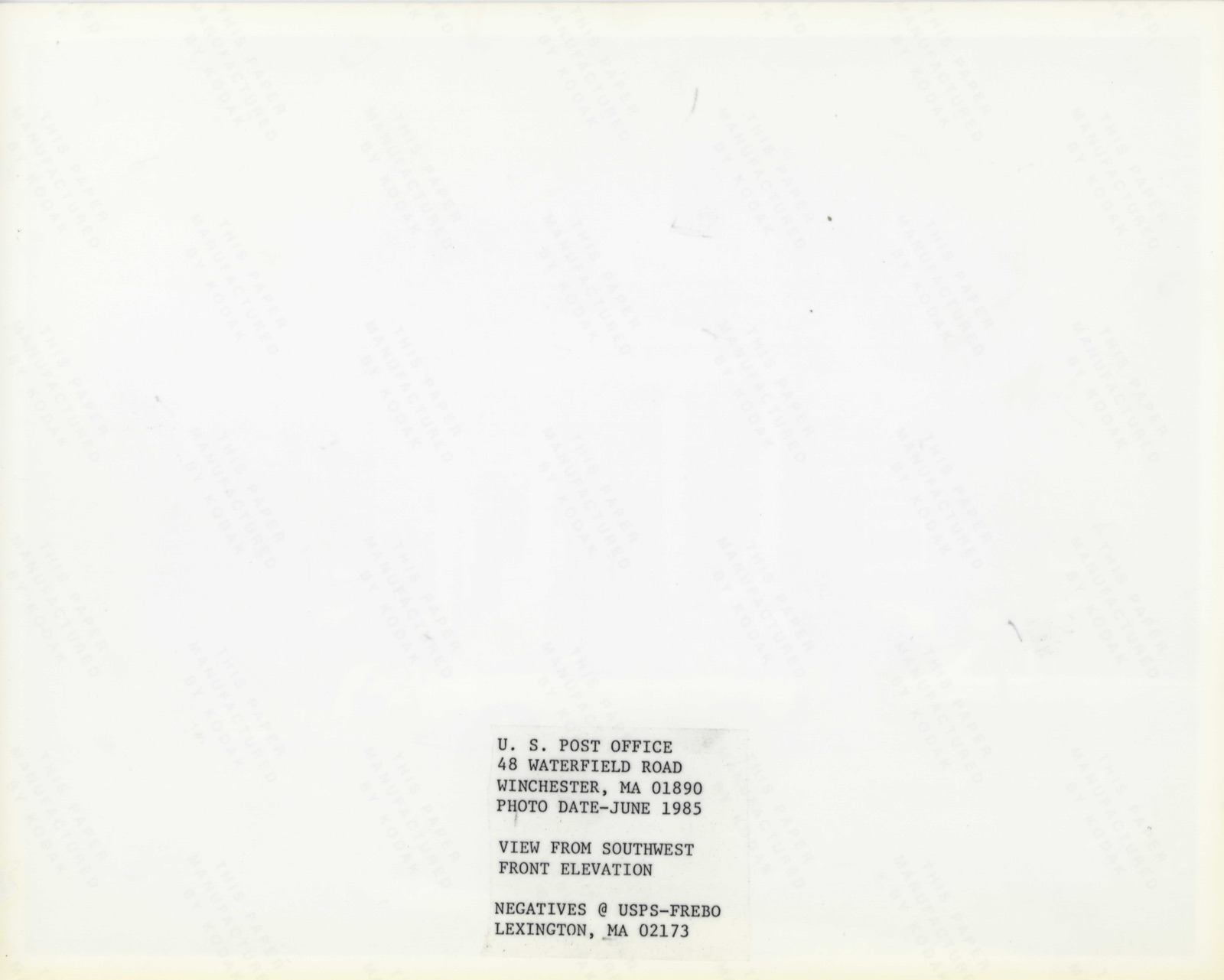 US Post Office--Winchester Main, photograph from the federal nomination