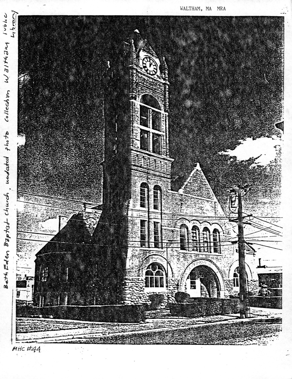 Beth Eden Baptist Church, photograph from the federal nomination