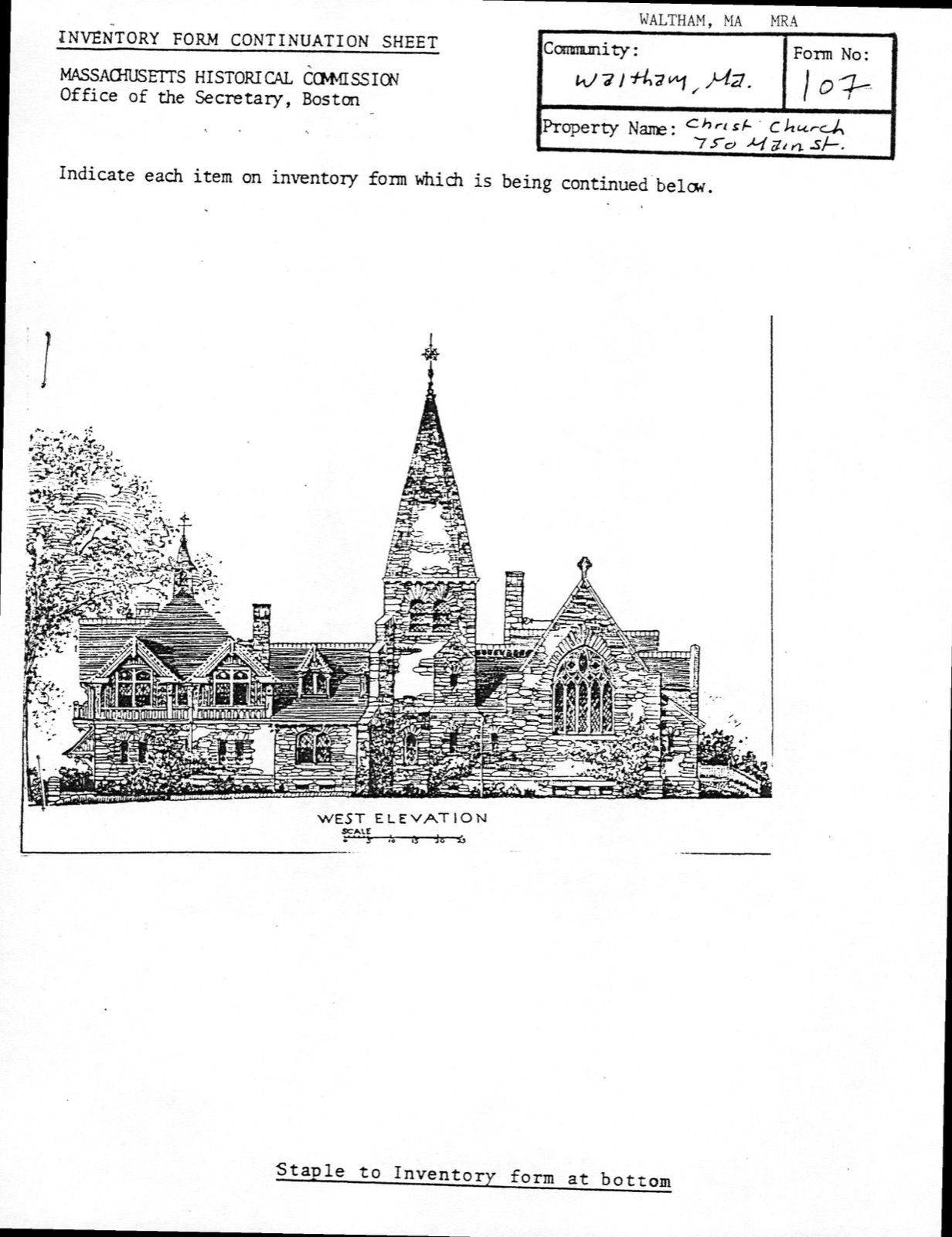 Christ Episcopal Church, photograph from the federal nomination