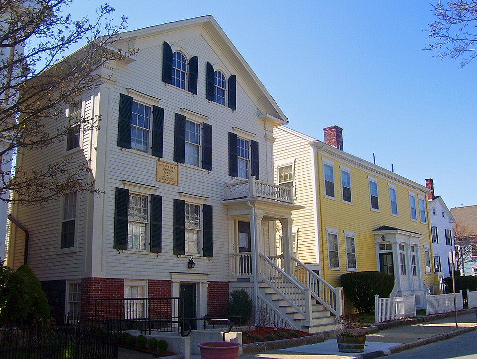 Photograph of Nathan and Mary (Polly) Johnson properties