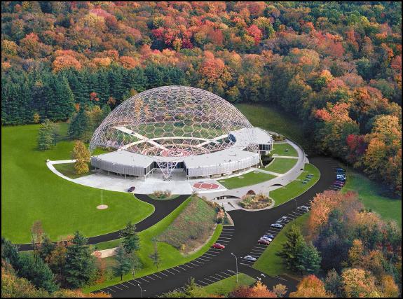 Photograph of ASM Headquarters and Geodesic Dome