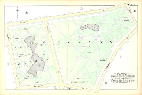 Photograph of Boston Common and Public Garden