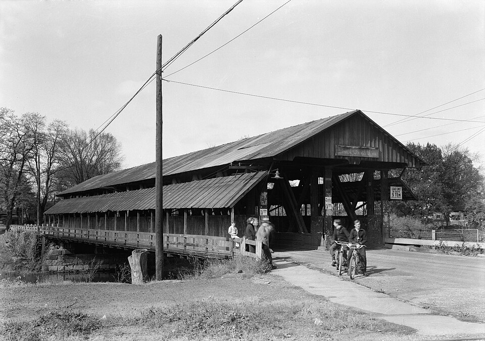 Photograph of Newton Falls Covered Bridge (1856)