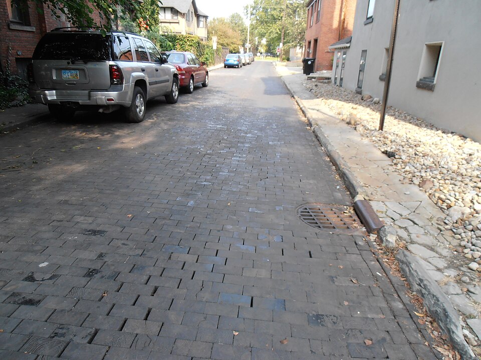 Photograph of Hessler Court Wooden Pavement