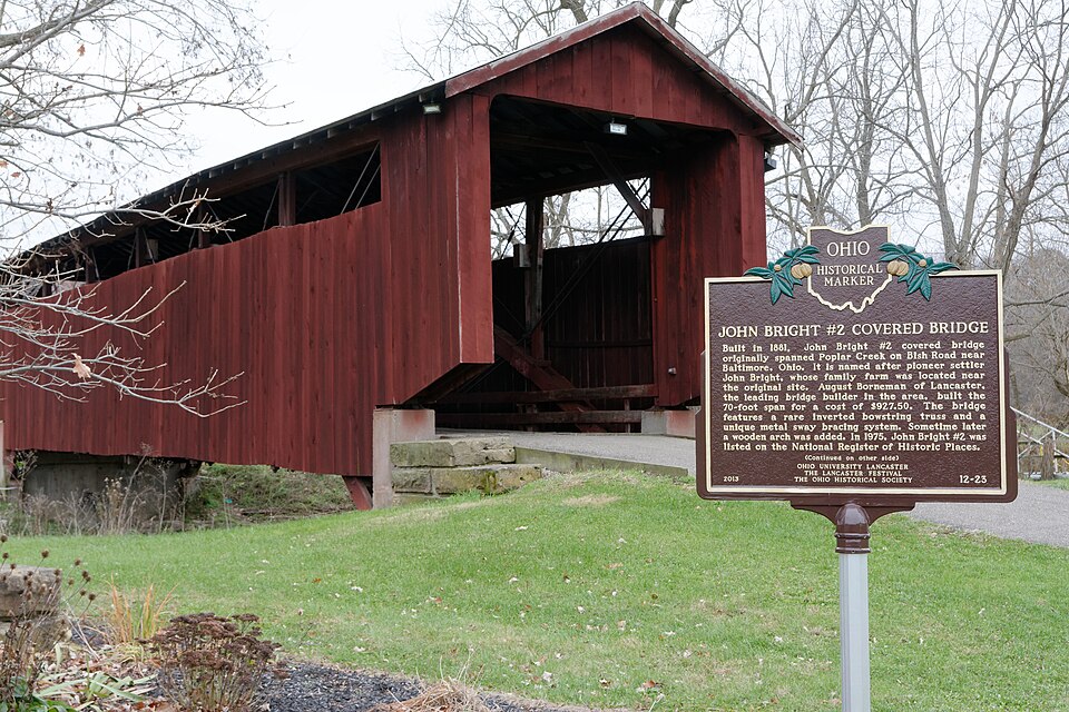 Photograph of John Bright Covered Bridge