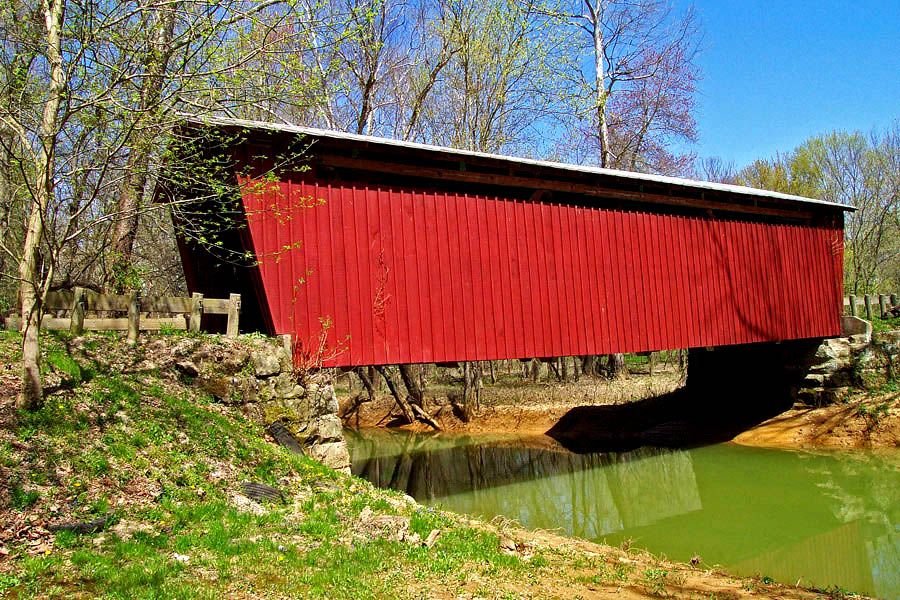Photograph of Buckeye Furnace Covered Bridge