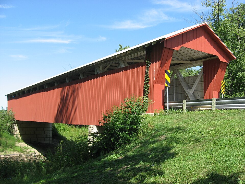 Photograph of McColly Covered Bridge