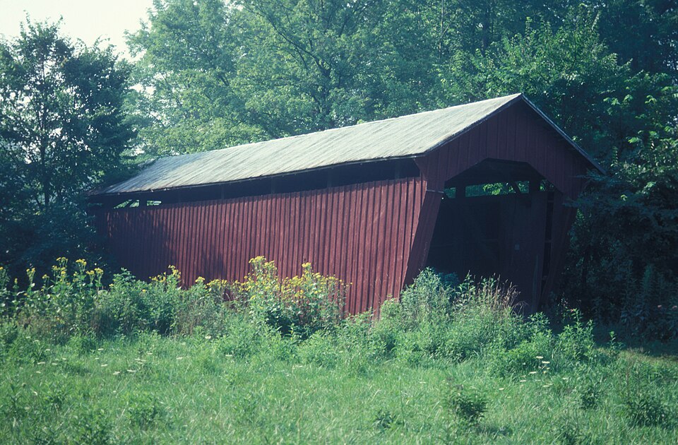 Photograph of Huffman Covered Bridge