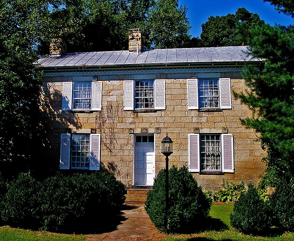 Photograph of Vanmeter Stone House and Outbuildings