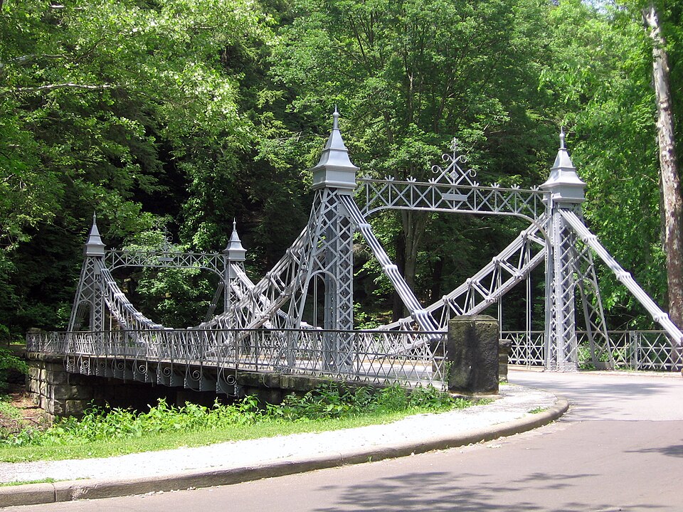 Photograph of Mill Creek Park Suspension Bridge