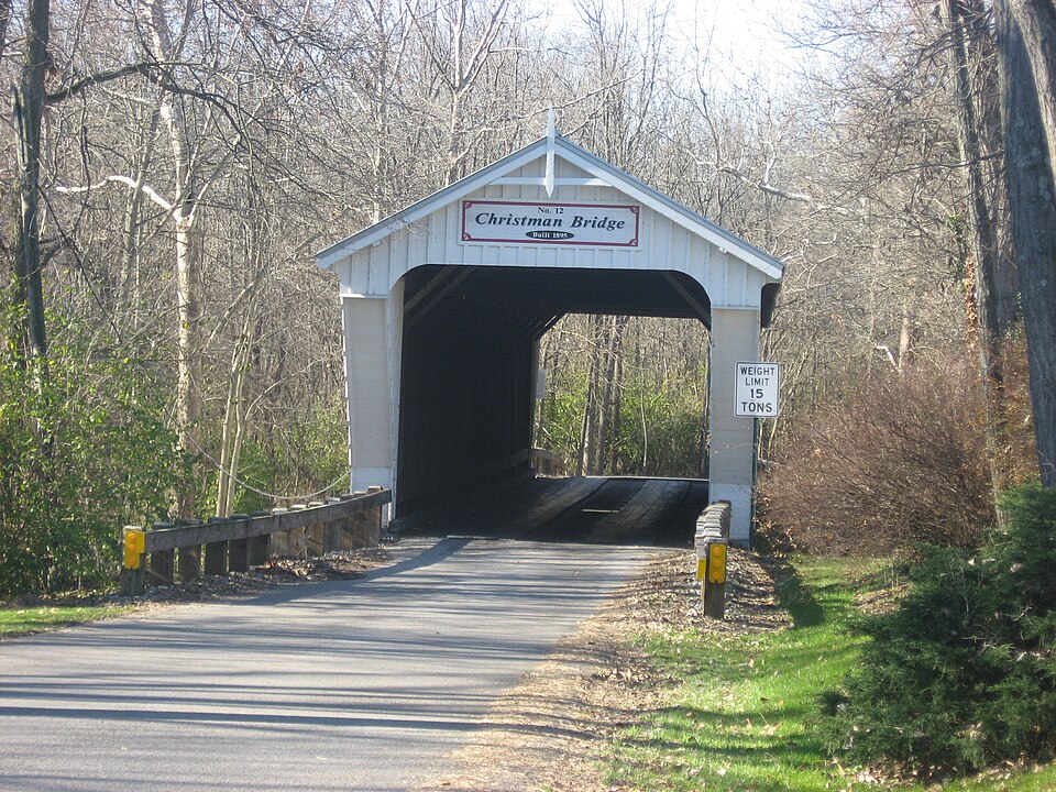 Photograph of Christman Covered Bridge