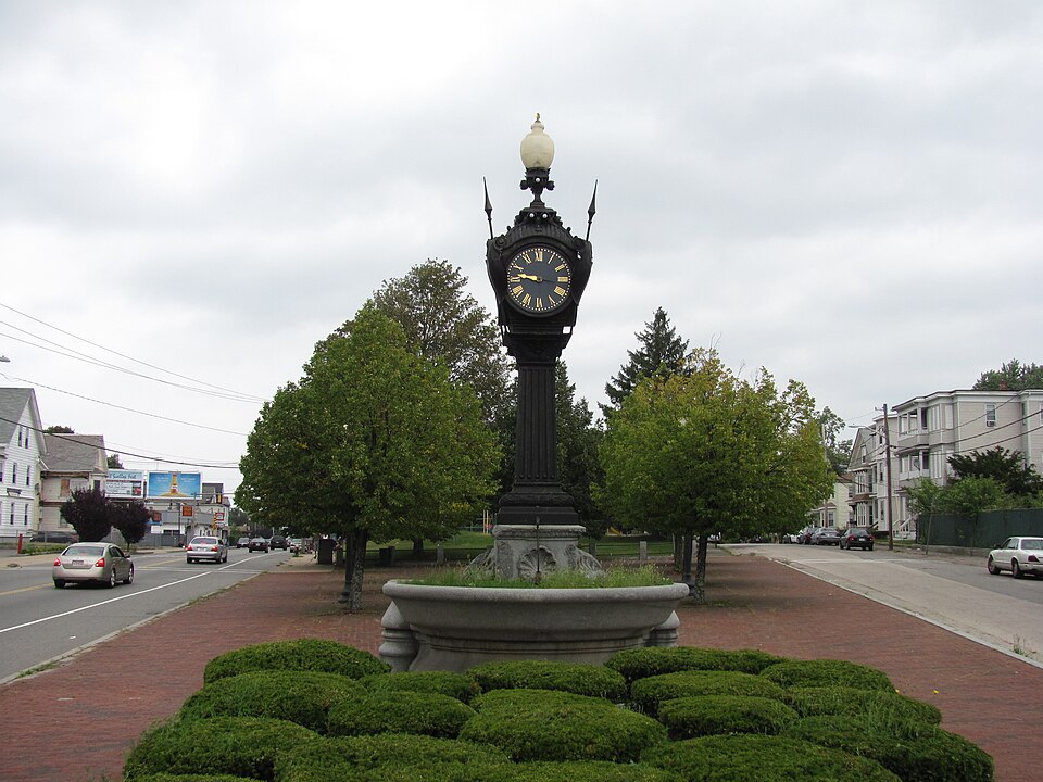 Photograph of Snow Fountain and Clock