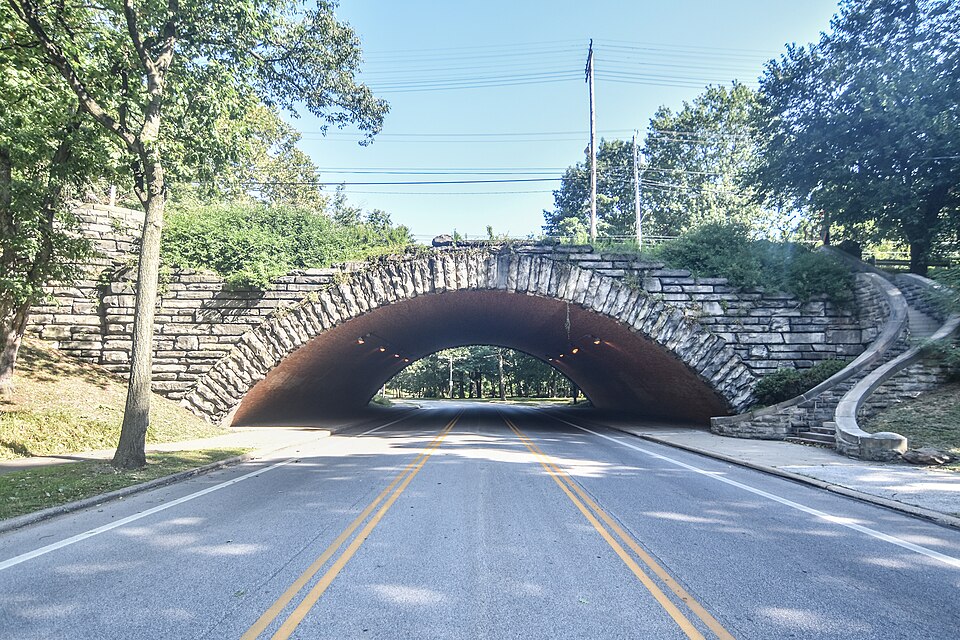 Photograph of Rockefeller Park bridges