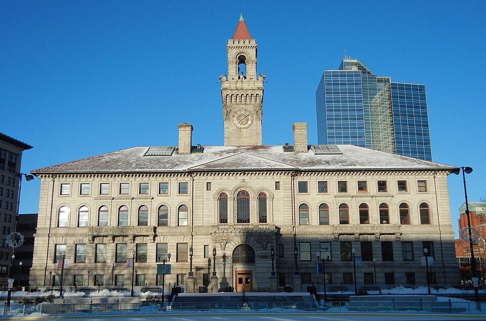 Photograph of Worcester City Hall and Common