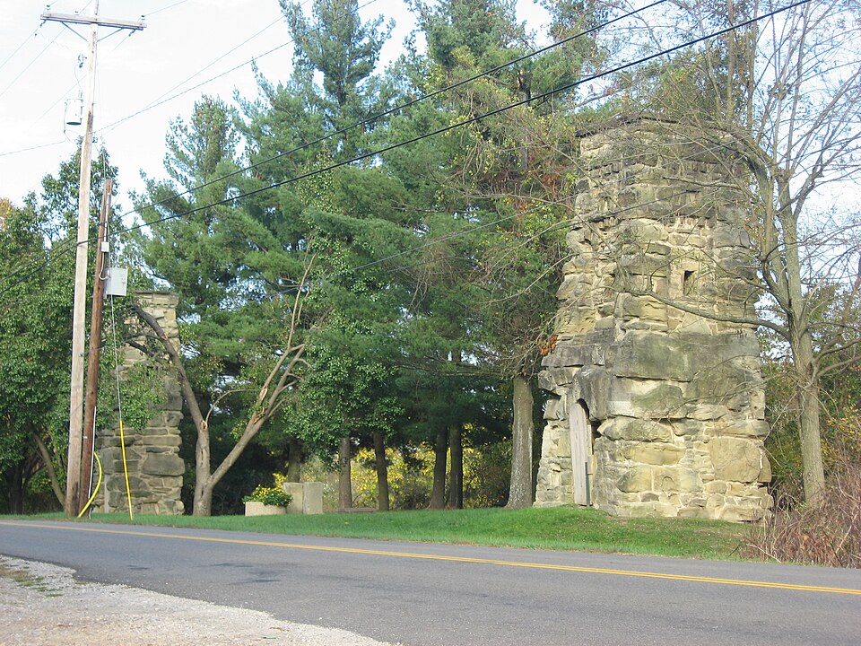 Photograph of Ohio Hospital For Epileptics Stone Water Towers