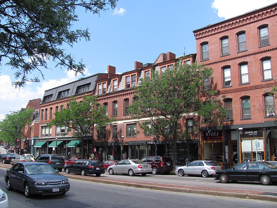 Photograph of Brookline Village Commercial District