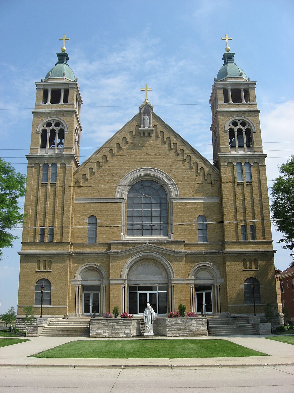 Photograph of St. Bernard Catholic Church and Rectory
