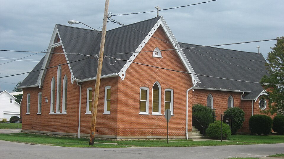 Photograph of Brownella Cottage and Grace Episcopal Church and Rectory