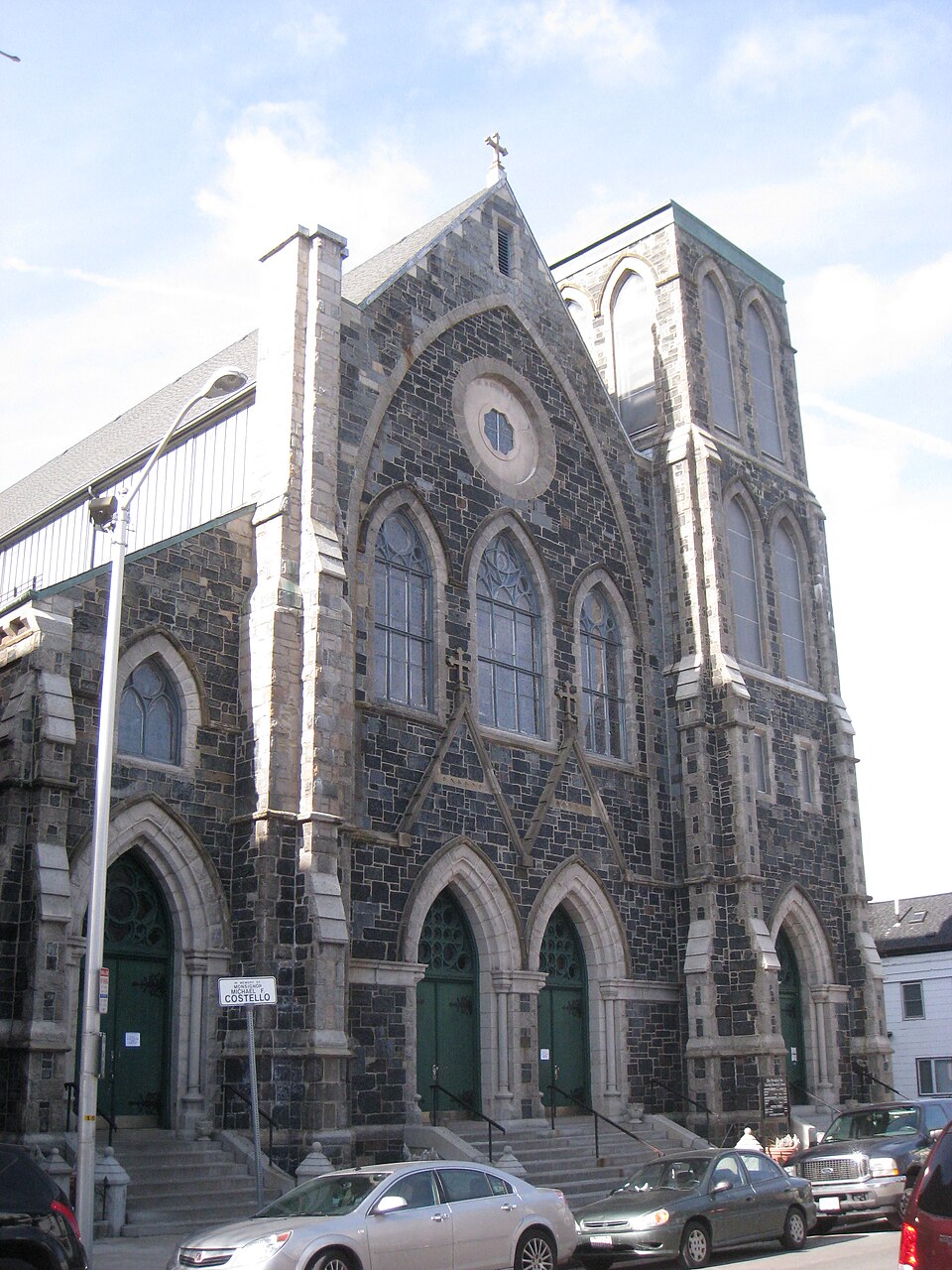 Photograph of Sacred Heart Church, Rectory, School and Convent