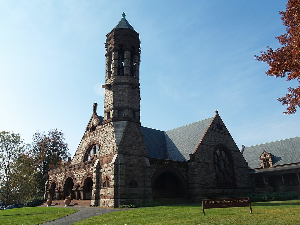 Photograph of First Baptist Church in Newton