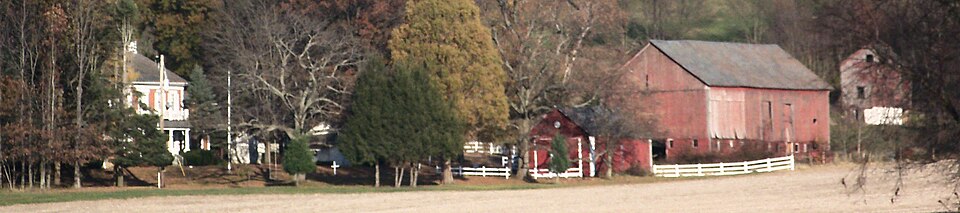 Photograph of John Lebol House, Smokehouse and Springhouse