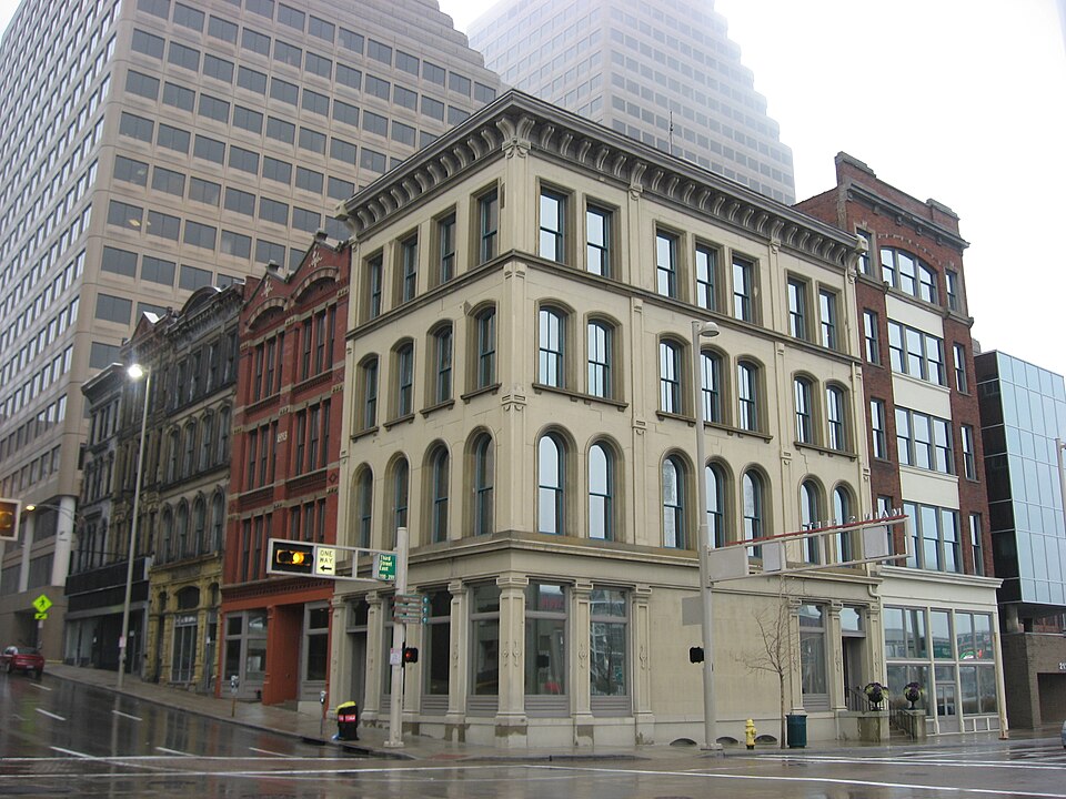 Photograph of Main and Third Street Cluster