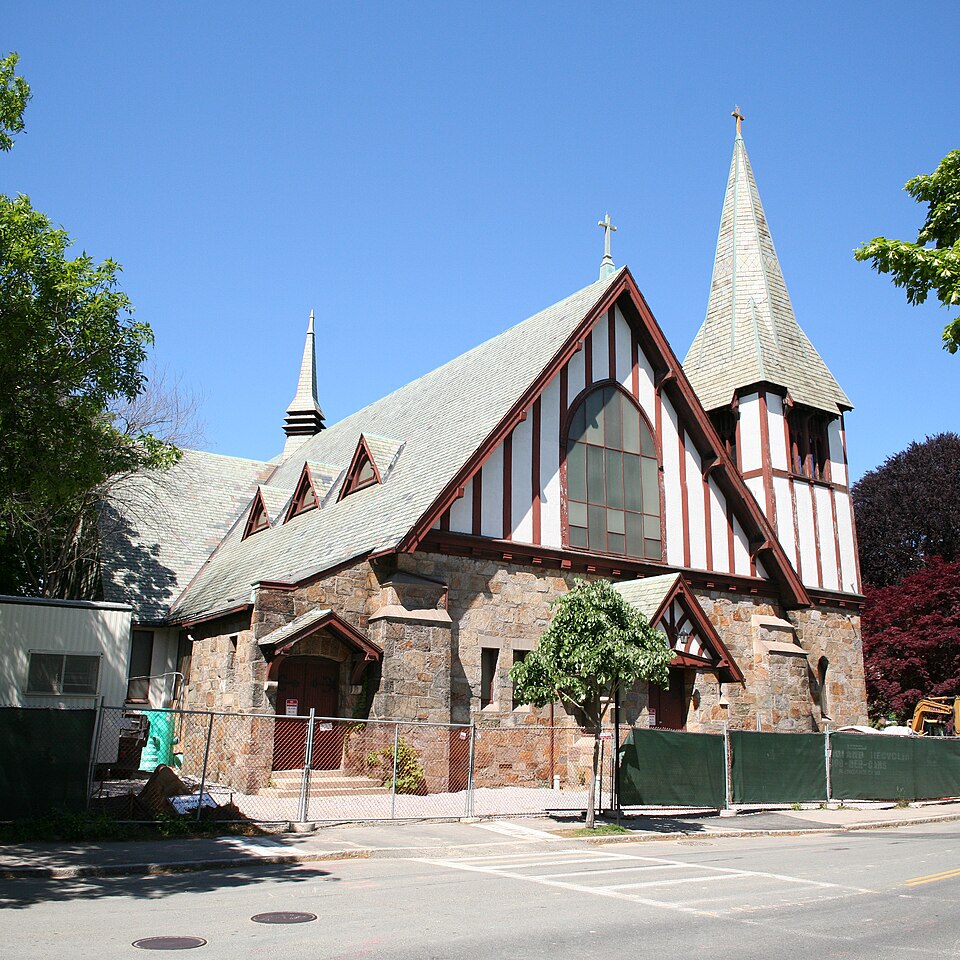 Photograph of Saint Aidan's Church and Rectory