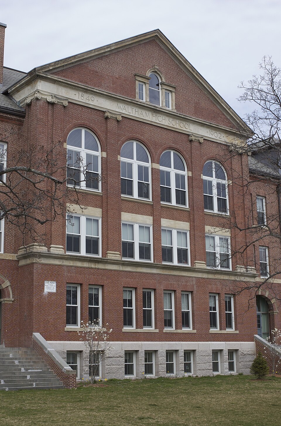Photograph of Waltham High School