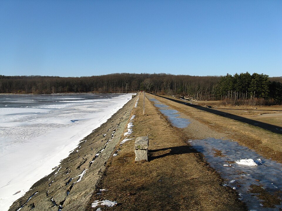 Photograph of Hopkinton Dam and Spillway
