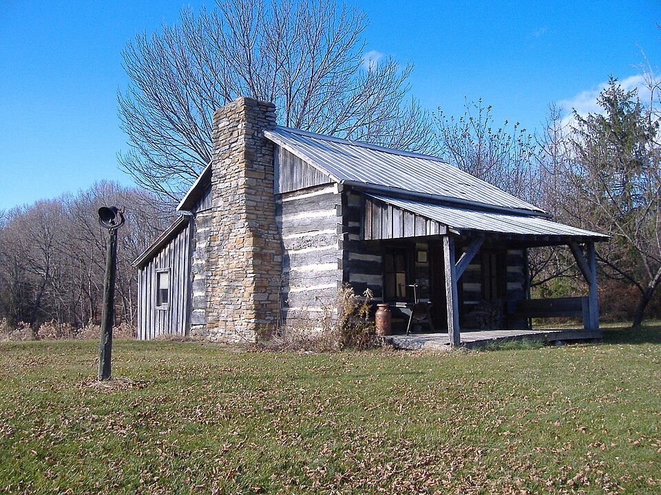 Photograph of Samuel Lyle Log House