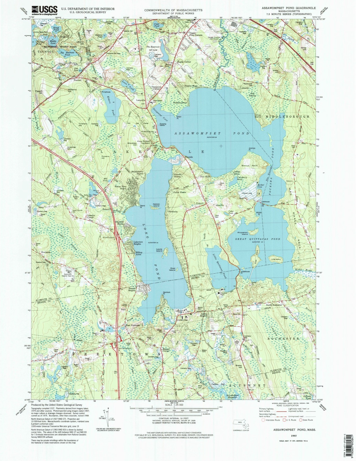 Topographic sheet of Precinct, surveyed 1997